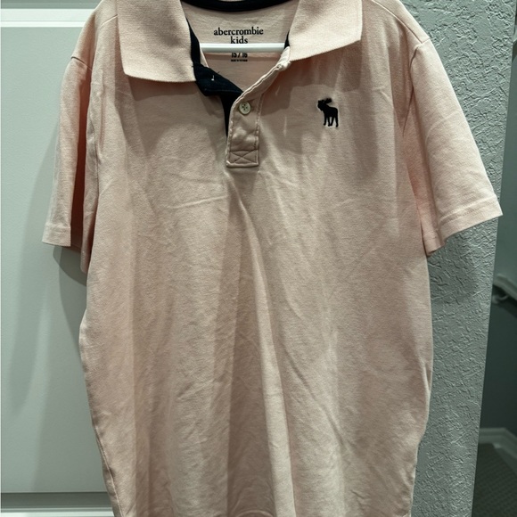 Light pink Boys Abercrombie Polo new without tags Size 15/16 very nice! - Picture 5 of 5